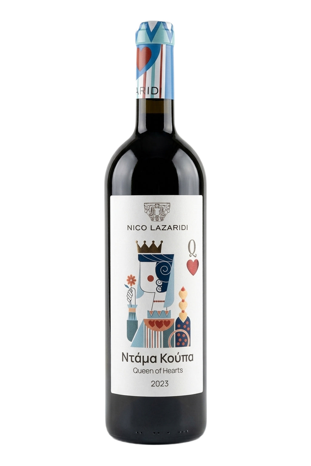Nico Lazaridi Queen of Hearts White
